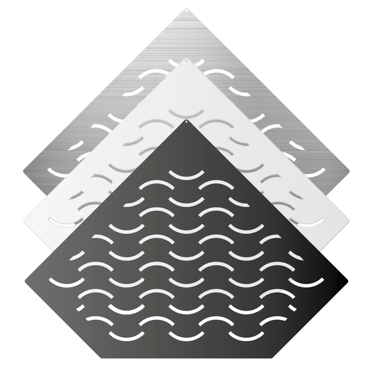 Duschablage V2A (diamantförmig) Design-Wave