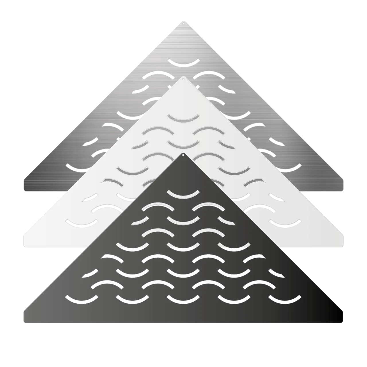 Duschablage V2A (gleichschenklig) Design-Wave