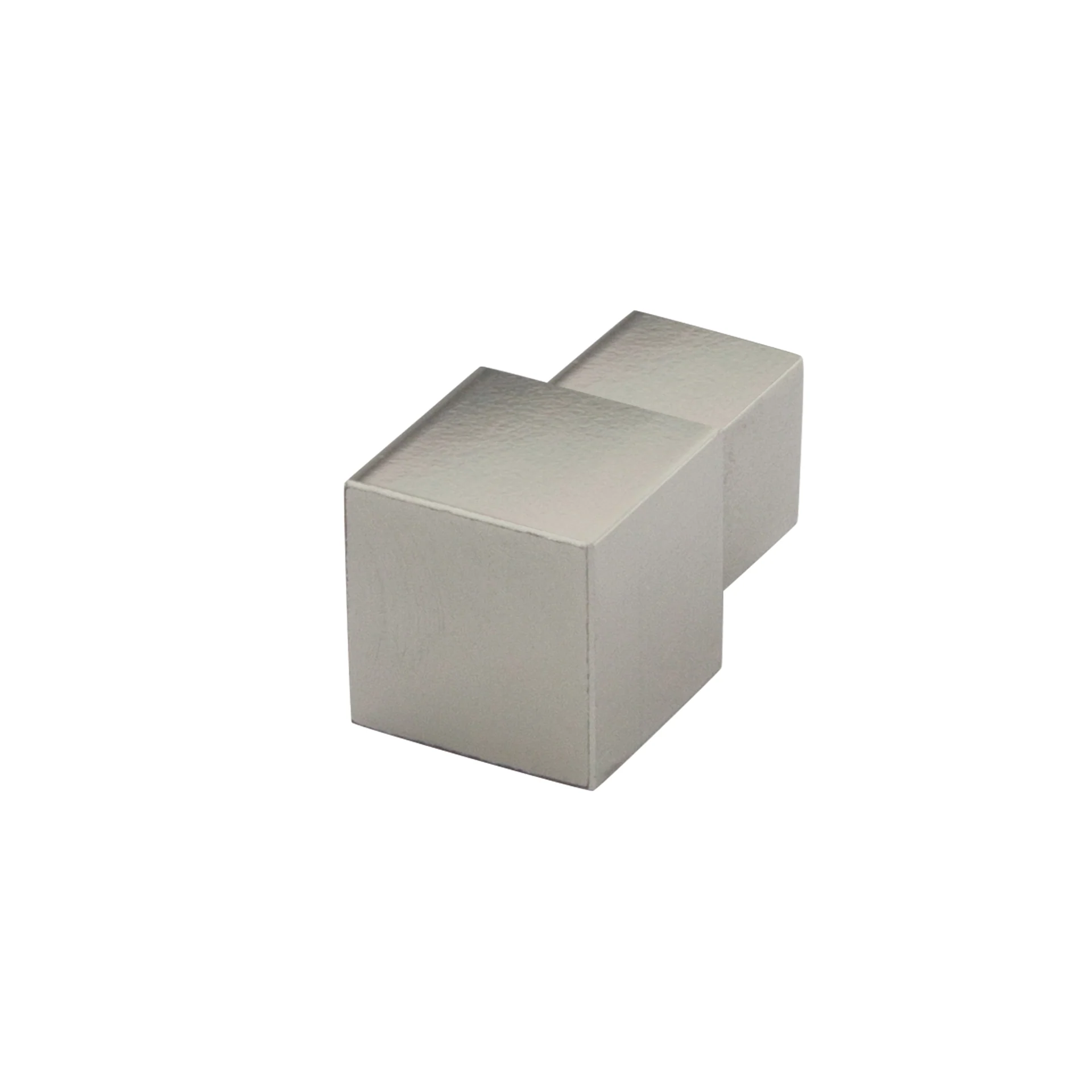 Quadratprofil / Ecken Aluminium titan hochglanzeloxiert – Produktbild 2