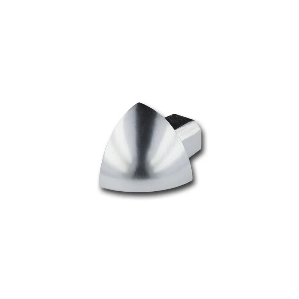 Viertelkreisprofil / Ecken Aluminium silber hochglanzeloxiert