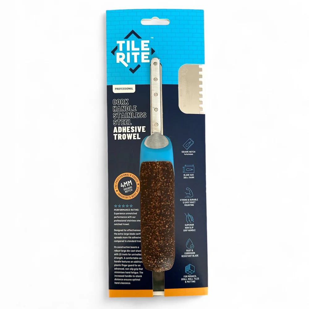 Tile Rite - Premium Zahnkelle (Edelstahl) mit Kork-Griff (Zahnungen 4 / 6 / 8 / 10 / 12 mm) – Produktbild 5