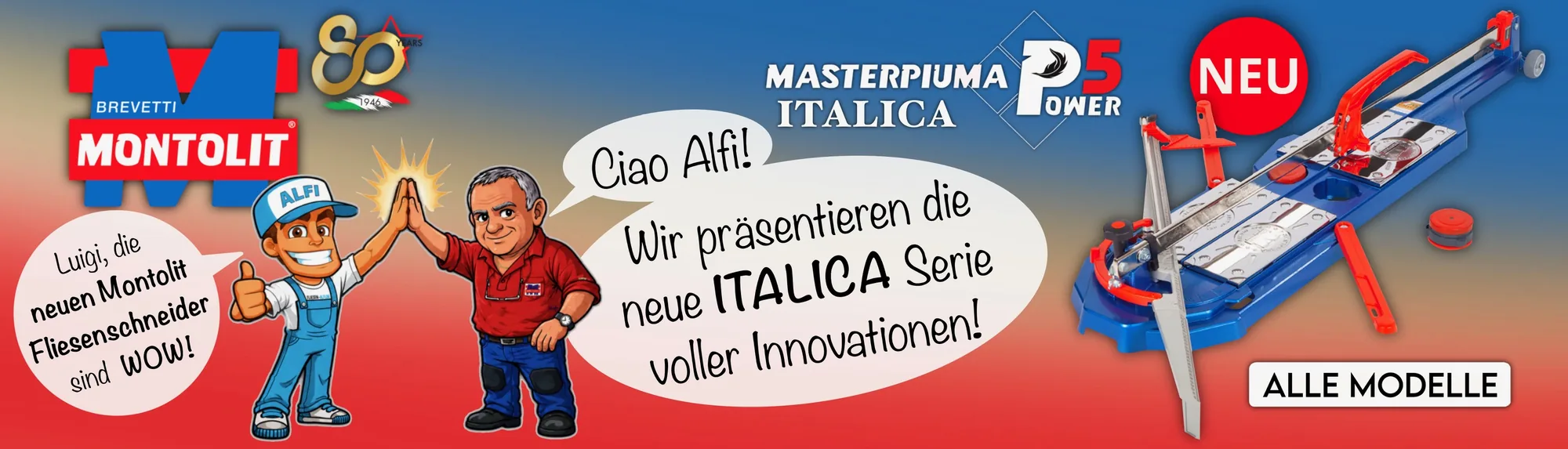 Montolit ITALICA – Artikel der Reihe im Shop finden