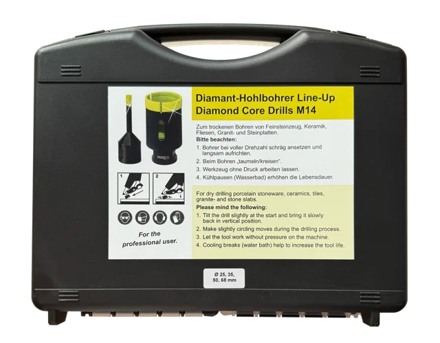 3D-Line-Up Bohrkronenset GREEN MAMBA (Ø 20, 25, 35, 40, 50, 68 mm) – Produktbild 2