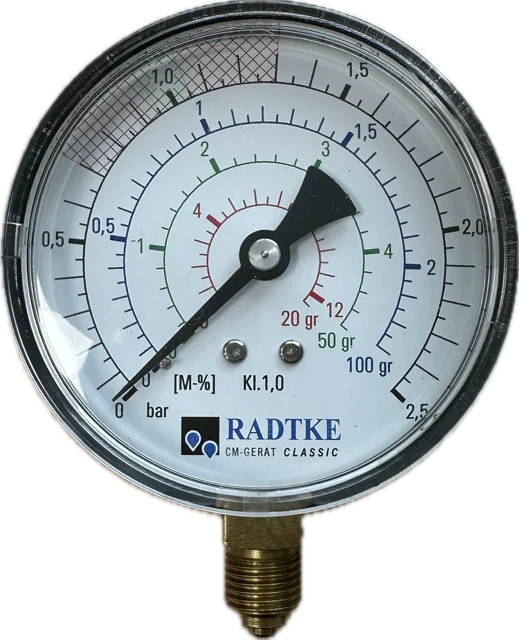 Ersatz-Manometer für CM Messgeräte von Dr. Radtke