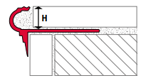 Treppenprofil Aluminium Florentiner Design / Ecken / Endkappen – Produktbild 2
