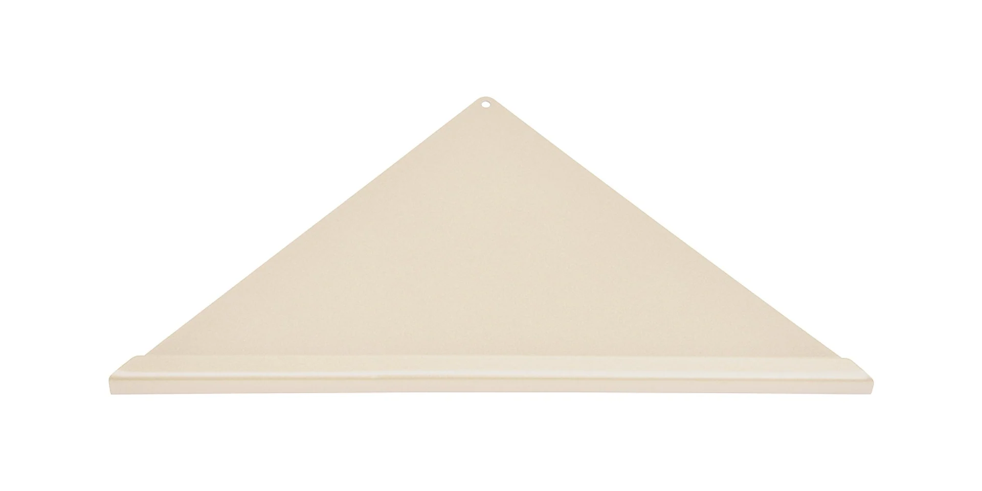 Eck-Duschablage (gleichschenklig) 310 x 220 x 220 mm, Farbe: beige, Vorderkante: Quadratprofil