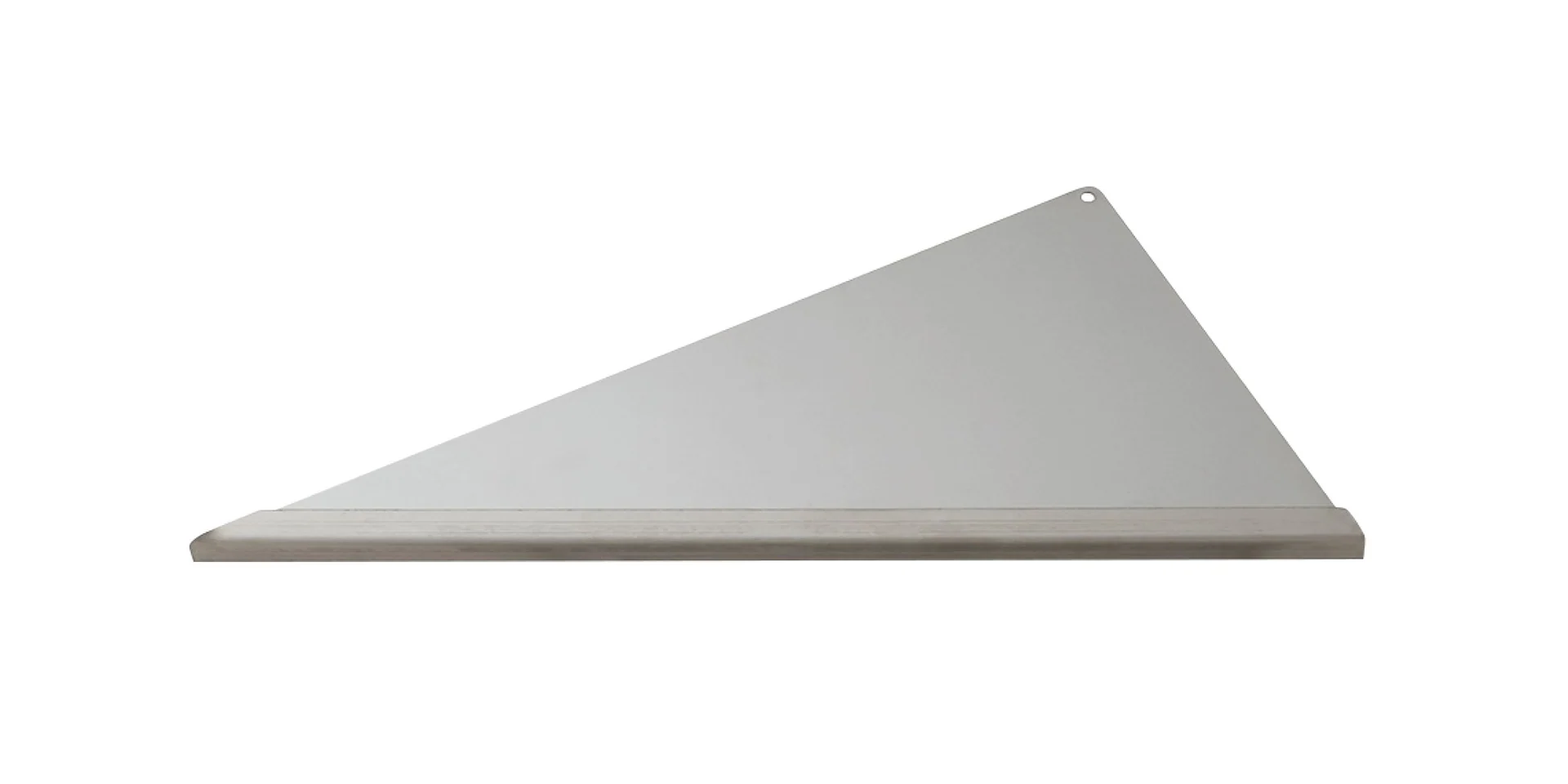 Eck-Duschablage (langer Schenkel rechts) 340 x 300 x 160 mm Vorderkante: Quadratprofil