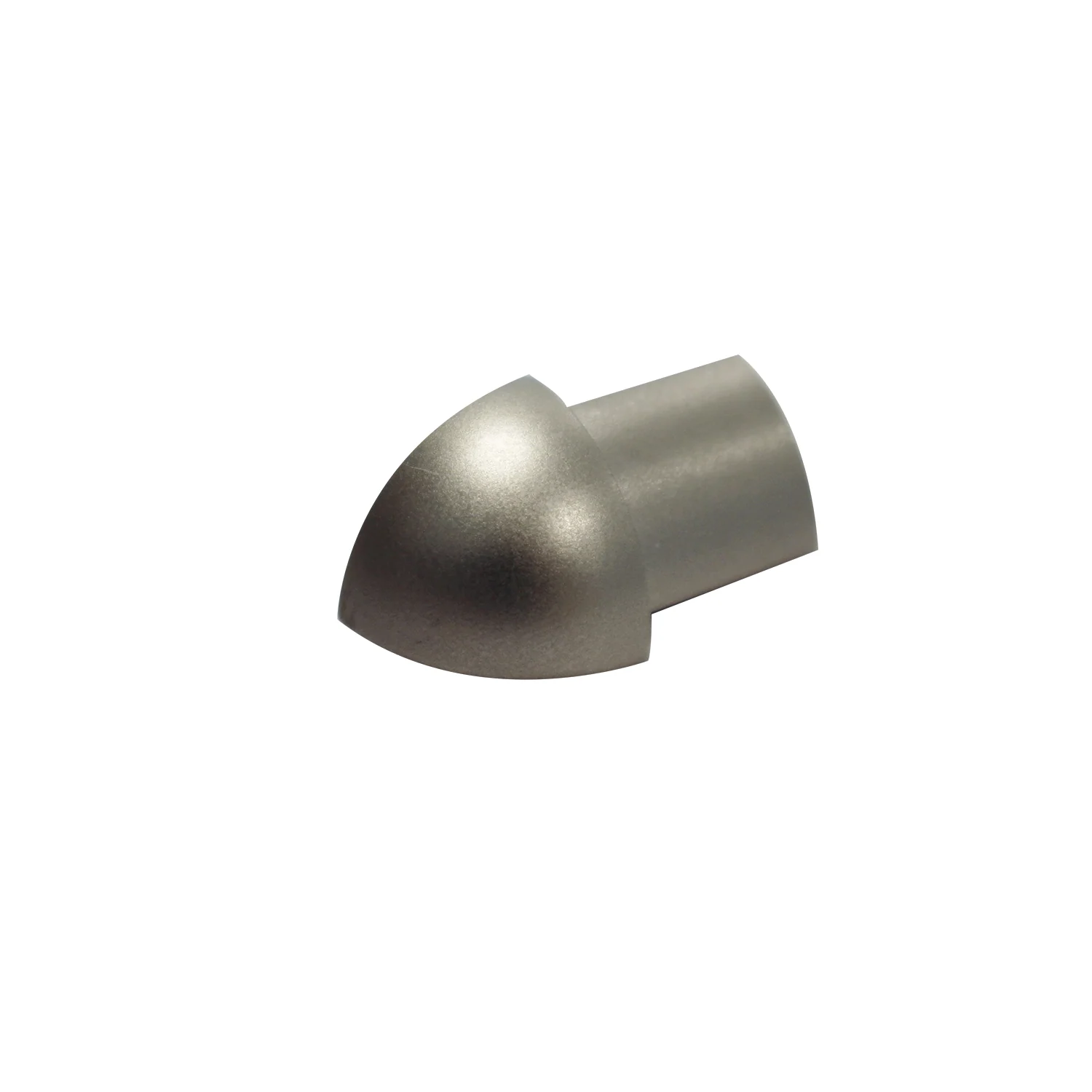 Viertelkreisprofil / Ecken Aluminium titan eloxiert