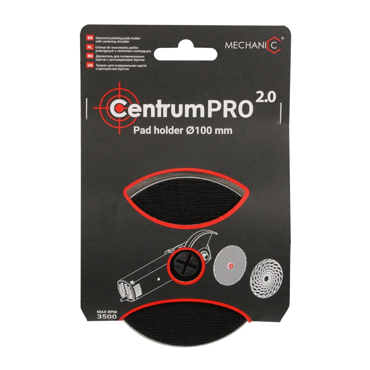Mechanic CentrumPRO 2.0 - Aufnahmeteller für Polierpads – DISTAR