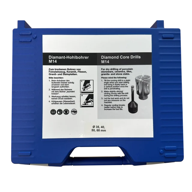 Bohrkronenset SILVER PREMIUM + 3 Black Tiger Diamantscheiben 115 mm – Produktbild 2