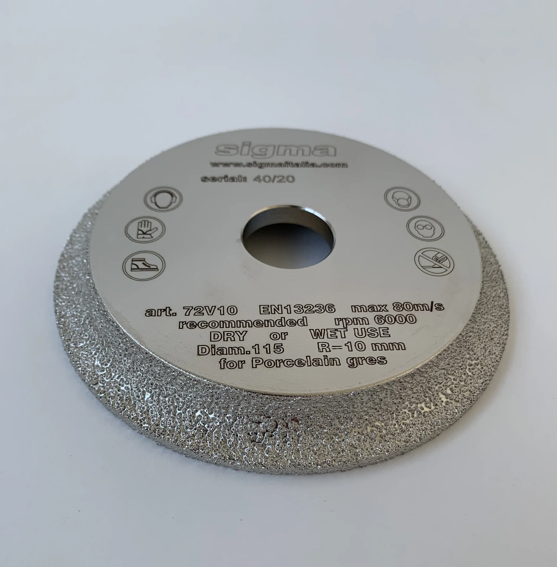Sigma Diamant-Frässcheibe / 10 mm (Art. 72V10S) – Produktbild 2