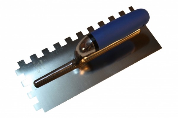 Zahnspachtel Edelstahl, 6 mm,, 10 mm, 12 mm Zahnung