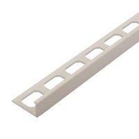 Winkelabschlussprofil Aluminium strukturbeschichtet creme
