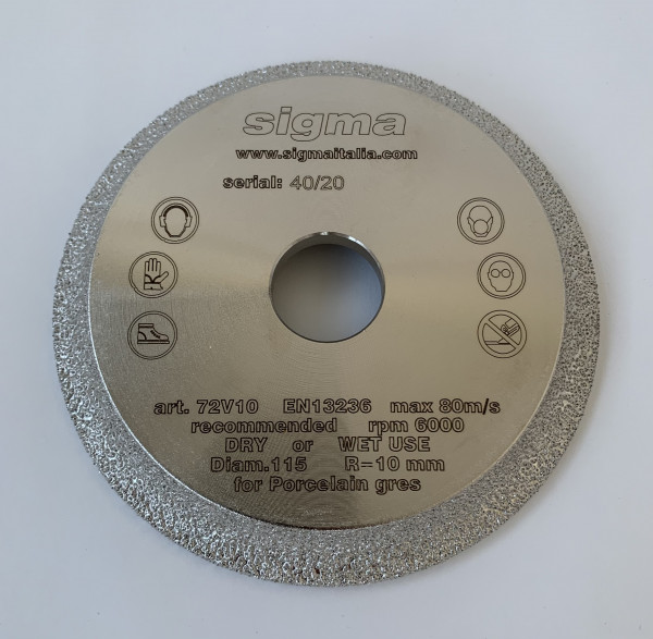 Sigma Diamant-Frässcheibe / 10 mm (Art. 72V10S)