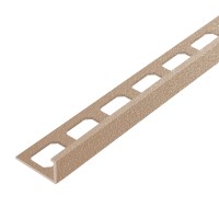 Winkelabschlussprofil Aluminium strukturbeschichtet beige brillant