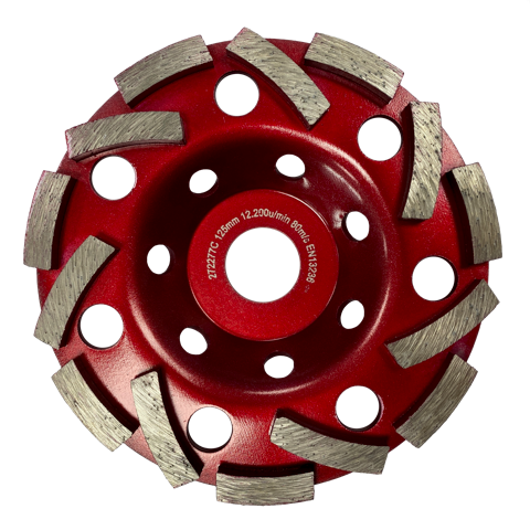 Diamantschleiftopf für Estrich, Beton und Kleberreste 125 mm