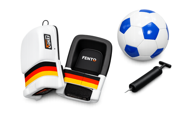 WM Sonderedition - FENTO 200 Pro / FENTO Original Knieschoner + Fußball und Luftpumpe