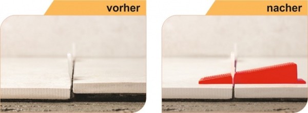 Verlegefix Basis-Set L 2 mm / Kunststoff-Zange / 100 Laschen / 100 Keile