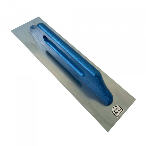 Glätter, Edelstahl, 480 x 130 mm mit Holzgriff (Schweizer Aufziehplatte)