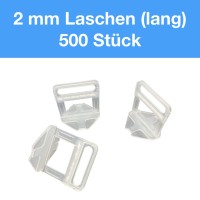 Verlegefix 500 Laschen lang 2,0 mm Fliesen Nivelliersystem