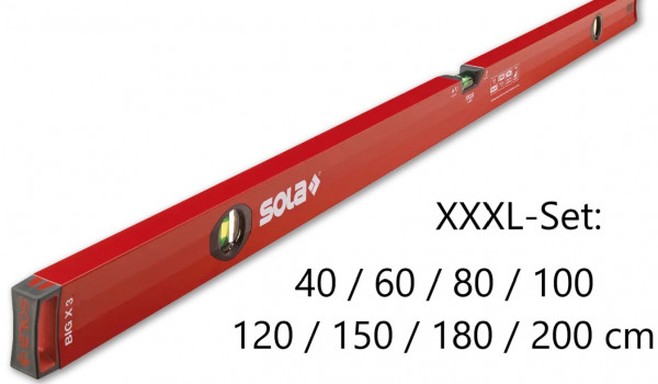 Sola BIG X 150cm Wasserwaage Wasserwaagen Waage Richtwaage 43,35€/1Stk 