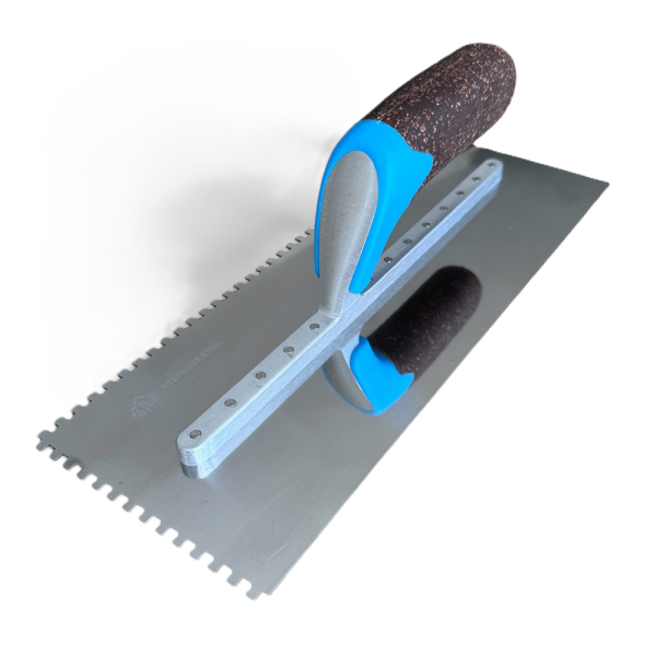 Tile Rite - Premium Zahnkelle (Edelstahl) mit Kork-Griff (Zahnungen 4 / 6 / 8 / 10 / 12 mm)