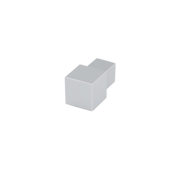 Quadratprofil / Ecken Aluminium pulverbeschichtet manhattangrau