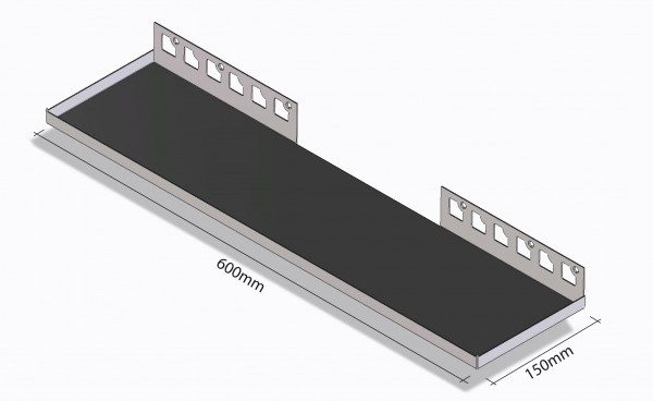 Duschablage (befliesbar) 600 x 150 mm, Form: Rechteck