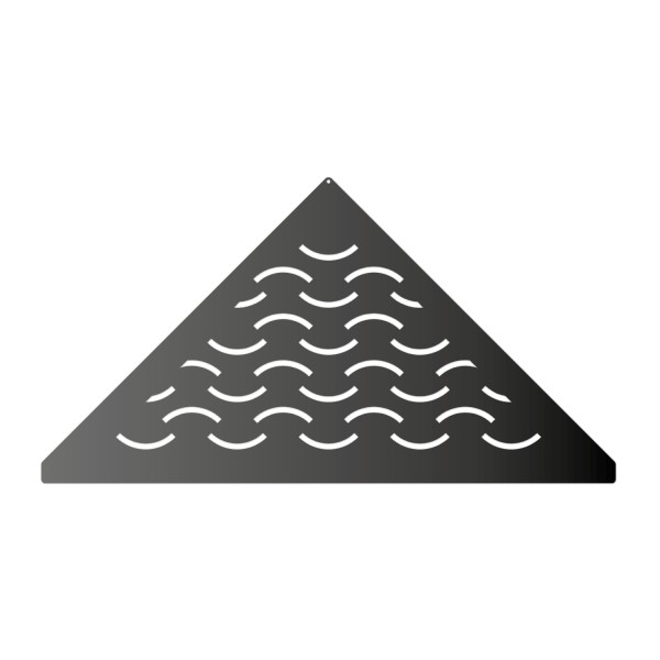 Duschablage V2A (gleichschenklig) Design-Wave