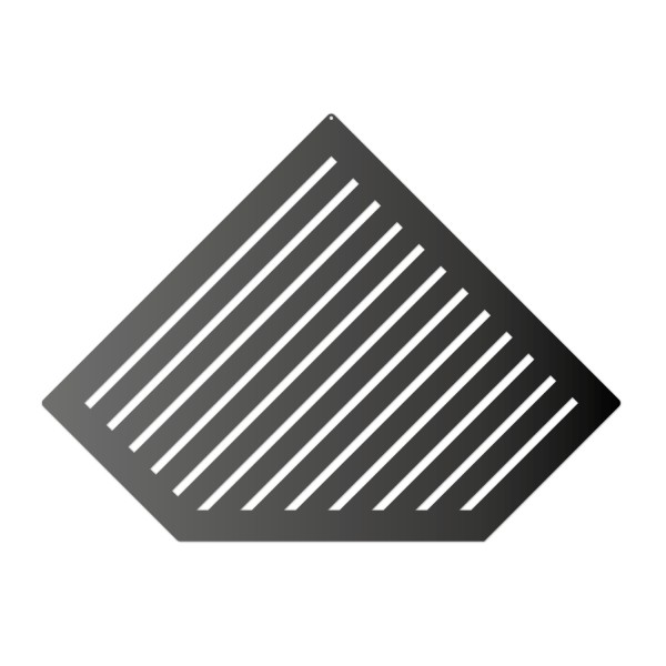 Duschablage V2A (diamantförmig) Design-Line