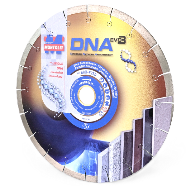 Montolit DNA-Diamantscheibe Ø250mm - 4.Gen. (SCX-F250)