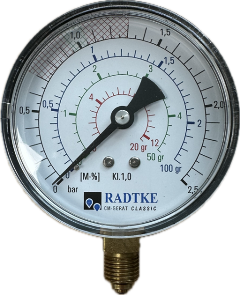 Ersatz-Manometer für CM Messgeräte von Dr. Radtke