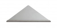 Eck-Duschablage (gleichschenklig) 355 x 250 x 250 mm Vorderkante: Quadratprofil