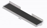 Duschablage (befliesbar) 800 x 115 mm, Form: Rechteck