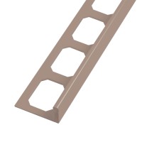 Winkelabschlussprofil Aluminium pulverbeschichtet caramel