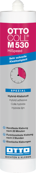 OTTOCOLL M530 HiSpeed - Hybrid-Klebstoff mit sehr schneller Klebfestigkeit